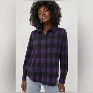 Tuckernuck Aubergine Check Chandler Flannel size xl